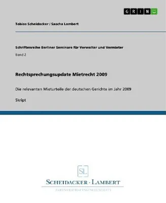 Produktbild von Rechtsprechungsupdate Mietrecht 2009
