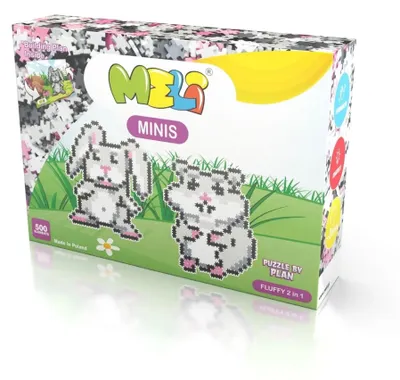 Productafbeelding van Klocki Meli Minis Fluffy 2-in-1, 500 onderdelen - Puzzel, geschikt voor kinderen vanaf 4 jaar