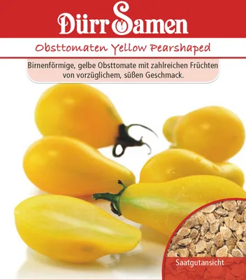 Artikelbild 1 von 'Obsttomate Yellow Pearshaped' aus der Kategorie Tomatensamen