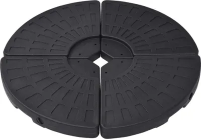 Produktbild von Sonnenschirmständer Fächerförmig 4 Stk. Schwarz