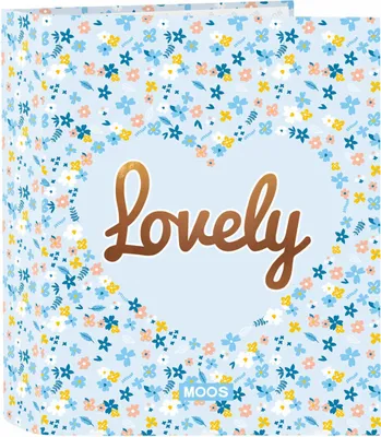 Produktbild von Ringbuch Moos Lovely Hellblau A4 (27 x 33 x 6 cm)