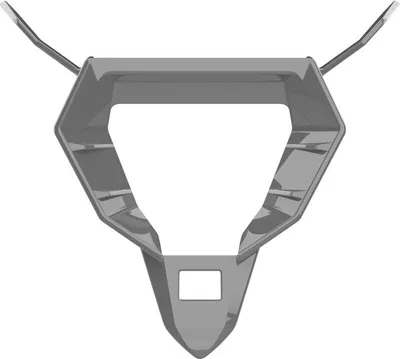 Immagine prodotto di Base Presa D'Aria Mentoniera Grigio Lucido Casco Airoh Twist 3