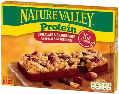 Produktbild von Nature Valley Protein Chocolate & Cranberries 4x40g