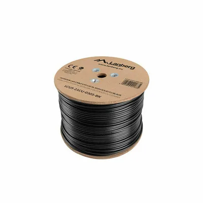 Produktbild von Lanberg Verlegekabel Outdoor Cat. 5E UTP 305m schwarz, Kupfe