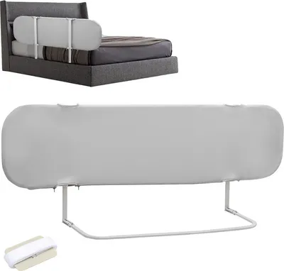Produktbild von Jopassy Faltbares Baby-/Kinderbettgitter 180x45CM, Oxford-Stoff Grau