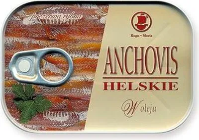 Zdjęcie produktu dla Anchovis helskie w oleju 100g Koga Maris