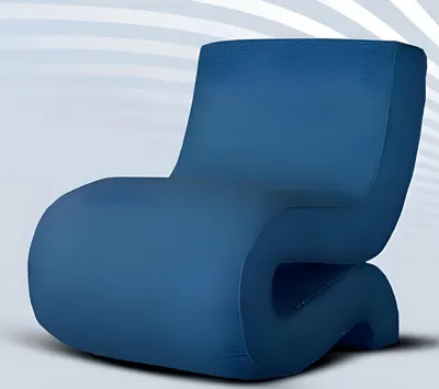 Immagine prodotto di Elegante poltrona a S Colori: bianco, verde, grigio, blu Design moderno