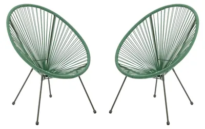 Produktbild von Gartensessel 2er-Set - Polyrattan - Kaki - ALIOS III von MYLIA
