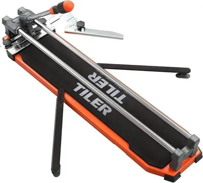 Image de Coupe-carrelage manuel de 630 mm, machine de coupe-carrelage professionnelle de 25 pouces avec lame de coupe en carbure de tungstène, pieds de support doubles, coupe-carrelage de précision pour céramique et porcelaine