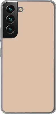 Produktbild von MuchoWow® Handyhülle Schutzhülle Hülle für Telefoonhoesje Samsung Galaxy S22 Beige - Farben - Unifarben Silikon Softcase Handy Hülle - Mobiltelefonhülle