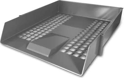 Produktbild von deflecto Briefablage "Contract", Grau, 275 x 61 x 350 mm