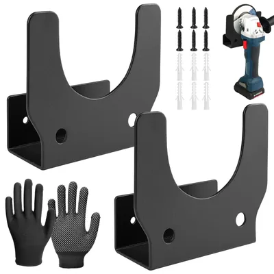 Winkelschleifer-Halter 115-125 mm, 2 St., schwarz