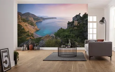 Produktbild von Komar Vlies Fototapete "Emerald Cove" - Größe: 400 x 250 cm (Breite x Höhe) - 8 Bahnen