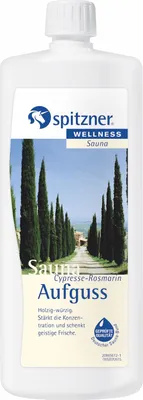 Produktbild von Spitzner Saunaaufguss Cypresse Rosmarin 1 Liter 8850002