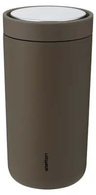 Productafbeelding van Stelton - To Go Click thermosbeker, 0,4 liter, kleur: zacht bruin (soft bark)