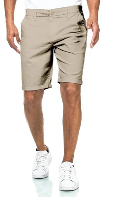 Produktbild von Smith & Solo Kurze Hosen Herren - Chino Shorts Kurz Baumwolle, Bermuda Hose Sommer, Laufshorts Männer Sport Trainingshose (Khakibraun, 38)