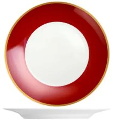 Immagine prodotto di H&H 2 Piatti Rubino Coupe In Porcellana