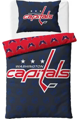 Imagen del producto de Juego de sábanas de hockey NHL, equipo Washington Capitals. Tamaño: 140x200 cm + 70x90 cm