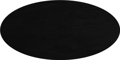 Produktbild von Tischplatte Dunkelbraun 120x60x4 cm Massivholz Eiche Oval