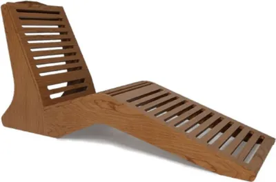 Produktbild von Casa Padrino Luxus Liege Braun 168 x 56 x H. 91 cm - Handgefertigte Gartenliege - Poolliege - Saunaliege - Garten Möbel - Pool Möbel - Sauna Möbel - Luxus Qualität -  Italy