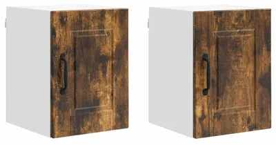 Immagine prodotto di vidaXL Armadio a muro PORTO, 2 pezzi, rovere affumicato, 30 x 31 x 40 cm