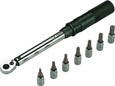 Produktbild von BBB Cycling Drehmomentschlüssel Torque Set Delux 1/4" 2-24 Nm - präzise Drehm...