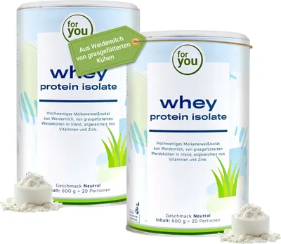 Produktbild von for you whey protein isolate neutral Doppelpack