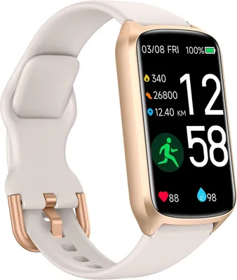 Produktbild von Amzhero Fitness Tracker Smartwatch Damen Herren mit SpO2, Herzfrequenz, Schlafmonitor, 20+ Sportmodi, 5ATM wasserdicht, 7 Tage Akku