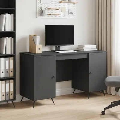 Obrázok produktu pre Maison Exclusive – Čierny písací stôl, 142,5 x 50 x 75 cm, drevotrieska