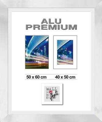 Produktbild von Aluminiumrahmen Quattro silber, 50 x 60 cm