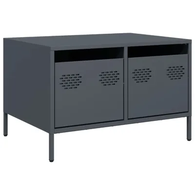 Produktbild von vidaXL TV-Schrank Anthrazit 68x50x43,5 cm Kaltgewalzter Stahl