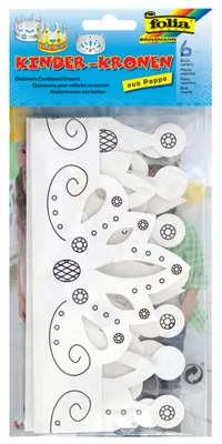 Produktbild von Kinderkronen zum Ausmalen 3er-Set