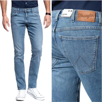 Immagine prodotto di WRANGLER, Jeanshosen per bambini, vestibilità slim, LARSTON, W27 L32, Blau, Jeans, baggyjeans, buggy