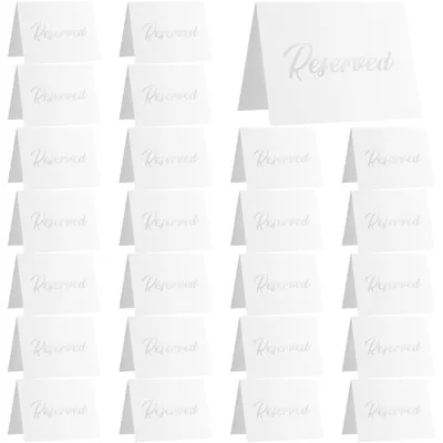 Tafelkarten für Hochzeit, 50 Stück, weiß, 9x10 cm, aus Karton