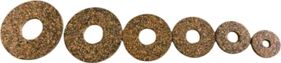 Produktbild von 50x Gummikork Dichtscheiben M12 | 35 x 14 x 2 mm Kork-Gummi Unterlegscheiben | Ölbeständige Flachdichtungen