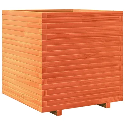 Produktbild von Pflanzkübel Wachsbraun 70x70x72 cm Massivholz Kiefer