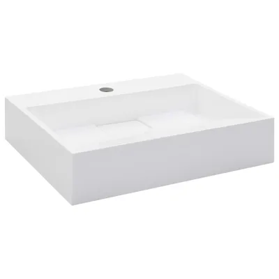 Produktbild von vidaXL Waschbecken 50 x 38 x 13 cm Mineralguss/Marmorguss Weiß