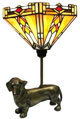 Obrázek produktu pro Vitrážová lampa Tiffany ACRUX JAZVEČÍK
