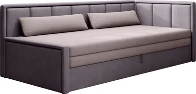 Zdjęcie produktu dla Sofa rozkładana z funkcją spania FULGEO fioletowa/różowa prawa