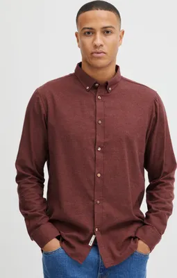 Produktbild von !Solid SDPete SH Herren Freizeithemd Hemd Basic Langarmhemd mit Button-Down-Kragen robuste Baumwoll-Polyester Qualität