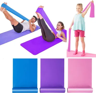 Produktbild von Fitnessbander Widerstandsbänder Krafttraining Gymnastikband Extra Lang Resistance Band Trainingband Fitnessband Widerstandsband Latex Elastisch Stretching Bänder Übungsband Fitnessbänder für Yoga