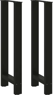 Obrázok produktu pre Nohy barového stola, čierne, 2 ks, 40 x (100-101) cm, oceľové