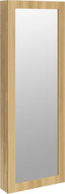 Produktbild von vidaXL Schmuckschrank mit Spiegel Wandmontage 37,5x10x106 cm