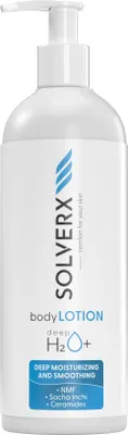 Produktbild von SOLVERX Deep H2O+ Tiefenwirksame Feuchtigkeitslotion für den Körper - für trockene und feuchtigkeitsarme Haut, 400 ml