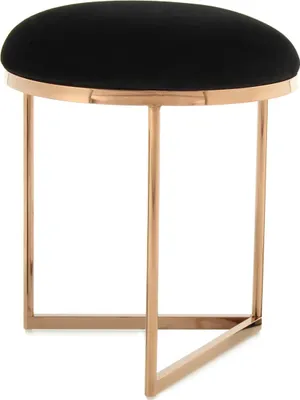 Produktbild von Hocker Wynona 300 Schwarz / Roségold