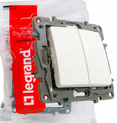 Produktbild von Legrand NILOE Doppelschalter Weiß 10 AX 764505