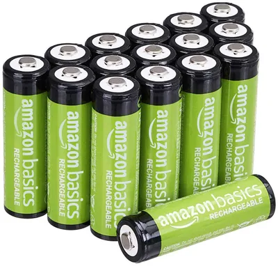 Zdjęcie produktu dla Amazon Basics, zestaw 16 akumulatorków AA-NiMH, 2000 mAh, 1,2 V, możliwość wielokrotnego ładowania do 1000 razy, wstępnie naładowane