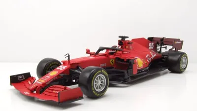 Produktbild von Bburago Ferrari SF21 1:18 NO55 Carlos Sainz