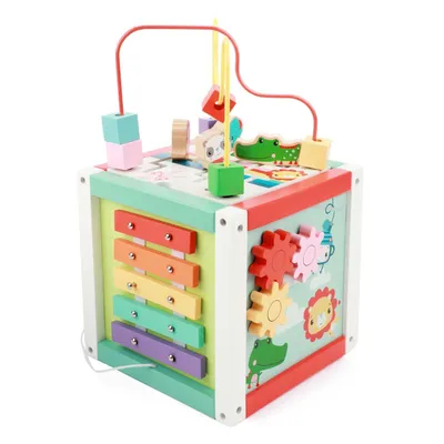 Obrázek produktu pro Fisher-Price - Dřevěná kostka s aktivitami 5v1 od 18 měsíců