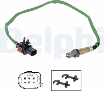 Produktbild von DELPHI Lambdasonde für FORD Kuga Mk2 (DM2) Beheizt 585mm ES21427-12B1